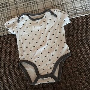 Starry Gray Baby Onesie